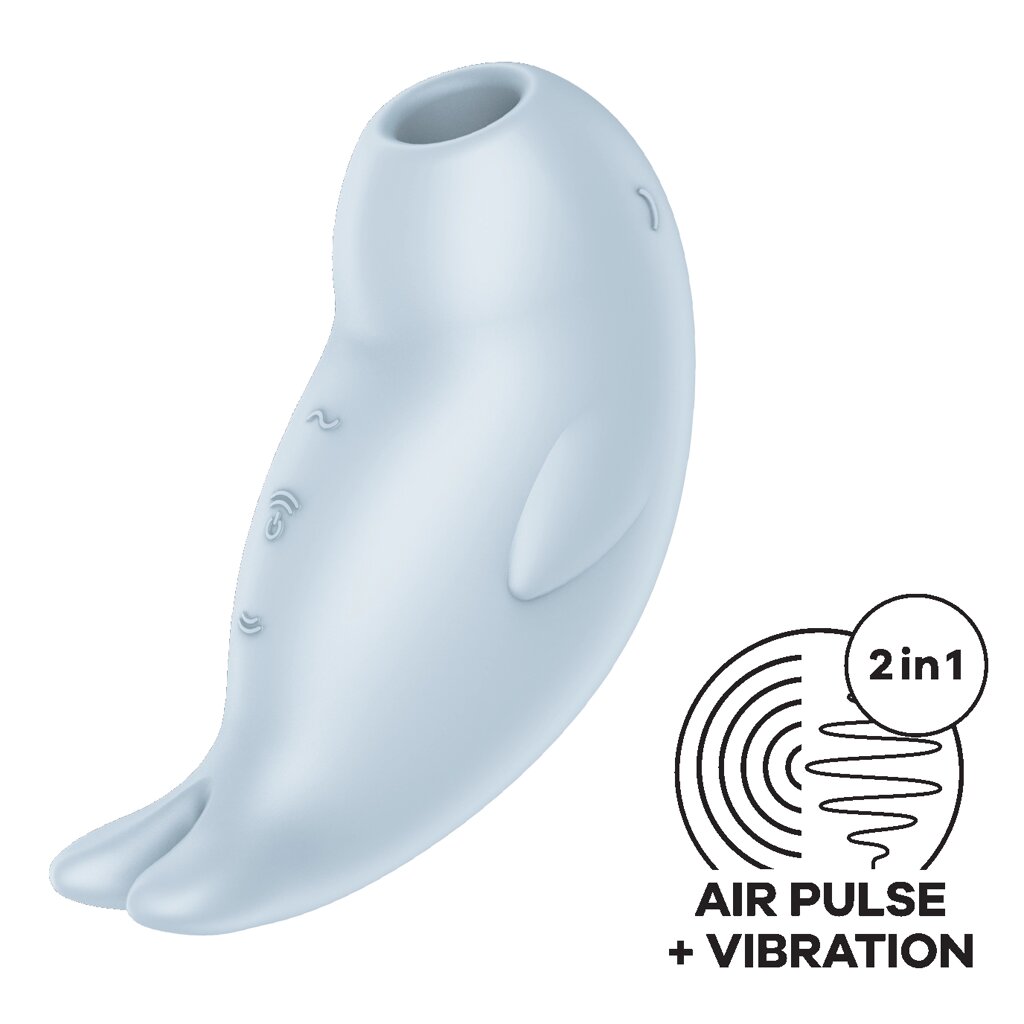 Клиторальный стимулятор Satisfyer Seal you soon (воздушная стимуляция + вибрация) от компании Оптовая компания "Sex Opt" - фото 1