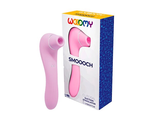 Клиторальный стимулятор Smoooch розовый от WOOOMY от компании Оптовая компания "Sex Opt" - фото 1