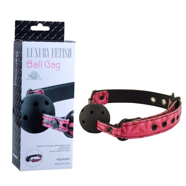 Кляп-шарик BALL GAG (розовый) от компании Оптовая компания "Sex Opt" - фото 1