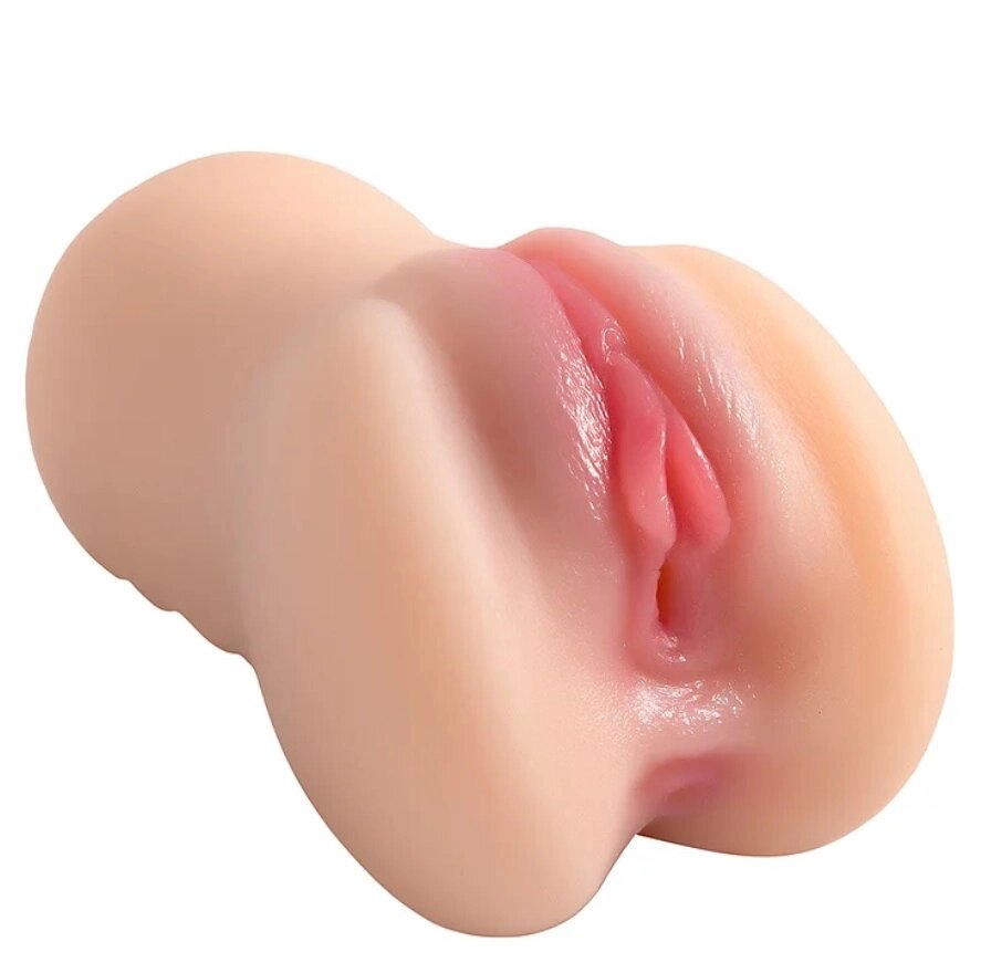 Компактный двойной мастурбатор реалистичного вида 1 (телесный) от компании Оптовая компания "Sex Opt" - фото 1
