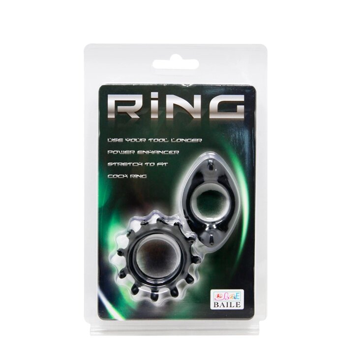 Комплект из 2 эрекционных колец Ring power от компании Оптовая компания "Sex Opt" - фото 1