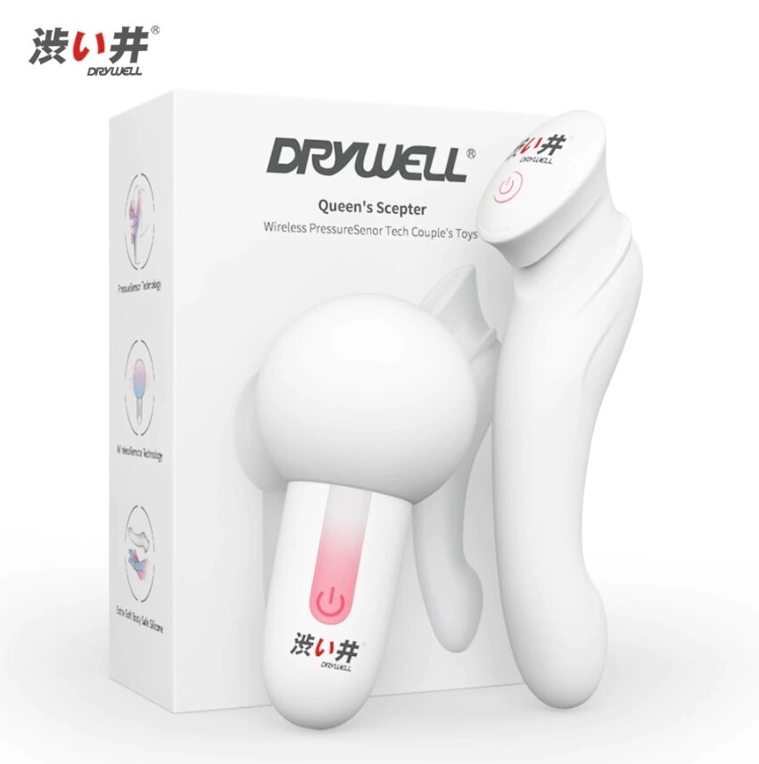 Комплект вибромассажеров DryWell с уникальной технологией PressureSensor от компании Оптовая компания "Sex Opt" - фото 1