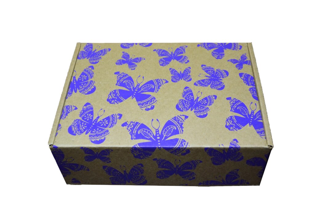 Коробка "Бабочки" бурая (230*170*80) от компании Оптовая компания "Sex Opt" - фото 1