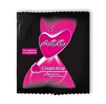 КРЕМ-СМАЗКА "Creamanal ACC" одноразовая упаковка 4г от компании Оптовая компания "Sex Opt" - фото 1