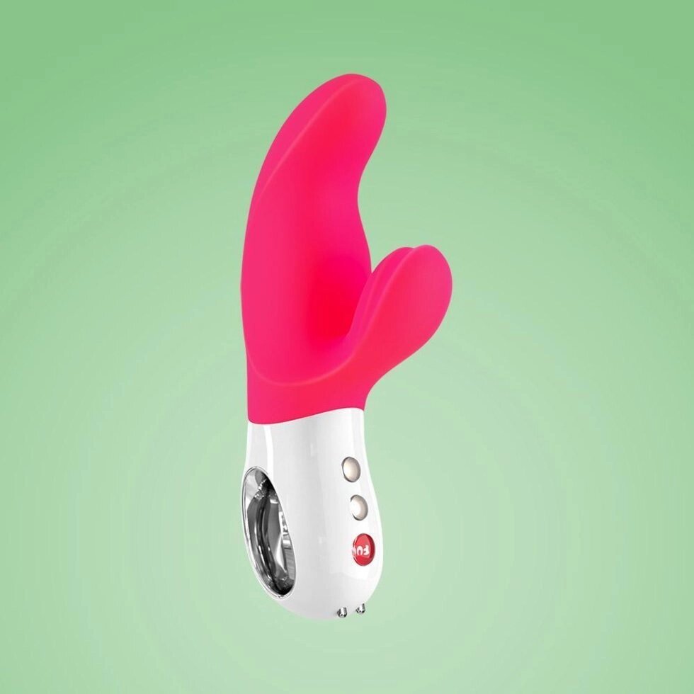 Кролик-вибратор Miss Bi (ярко-розовый) от компании Оптовая компания "Sex Opt" - фото 1