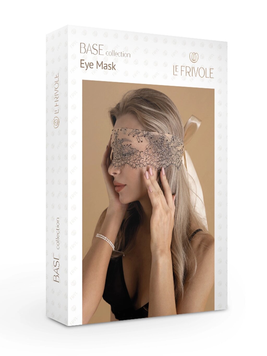 Кружевная маска экрю (Base) (One Size) от компании Оптовая компания "Sex Opt" - фото 1