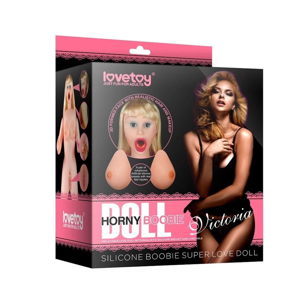 Кукла силиконовая Love Doll блондинка от компании Оптовая компания "Sex Opt" - фото 1