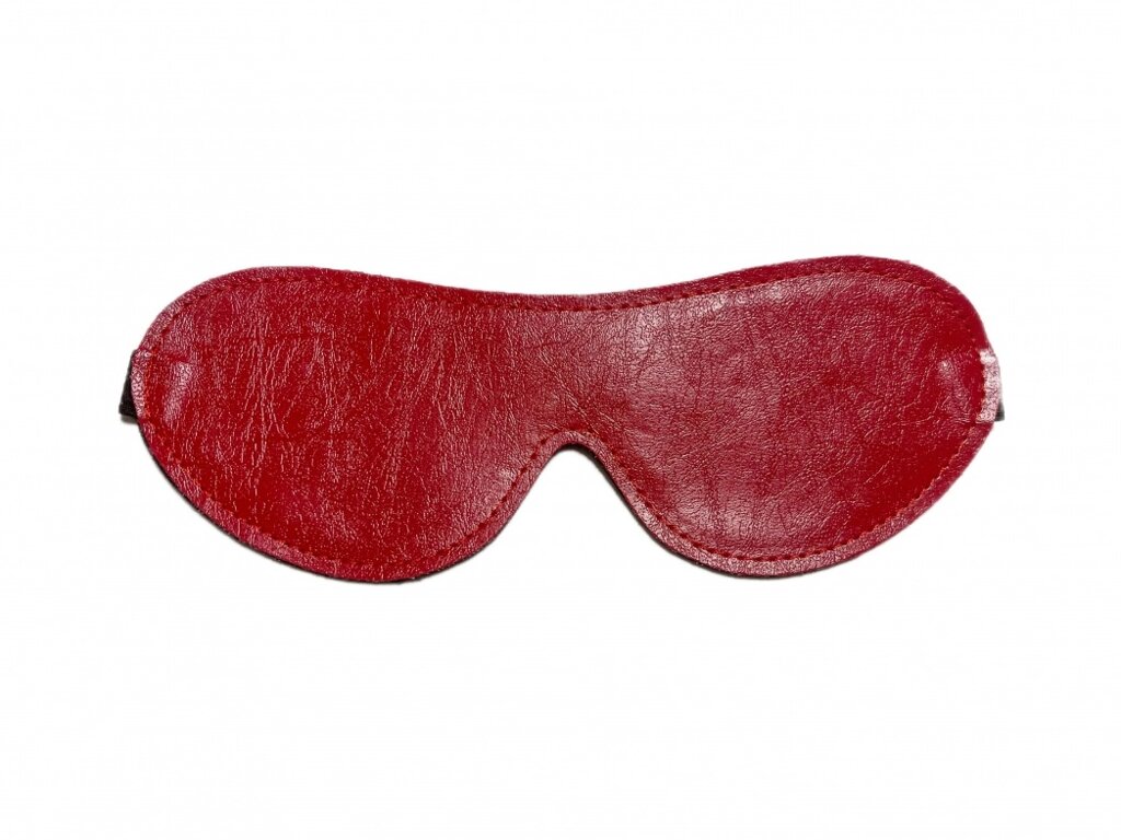 Маска на глаза из эко-кожи красная от компании Оптовая компания "Sex Opt" - фото 1