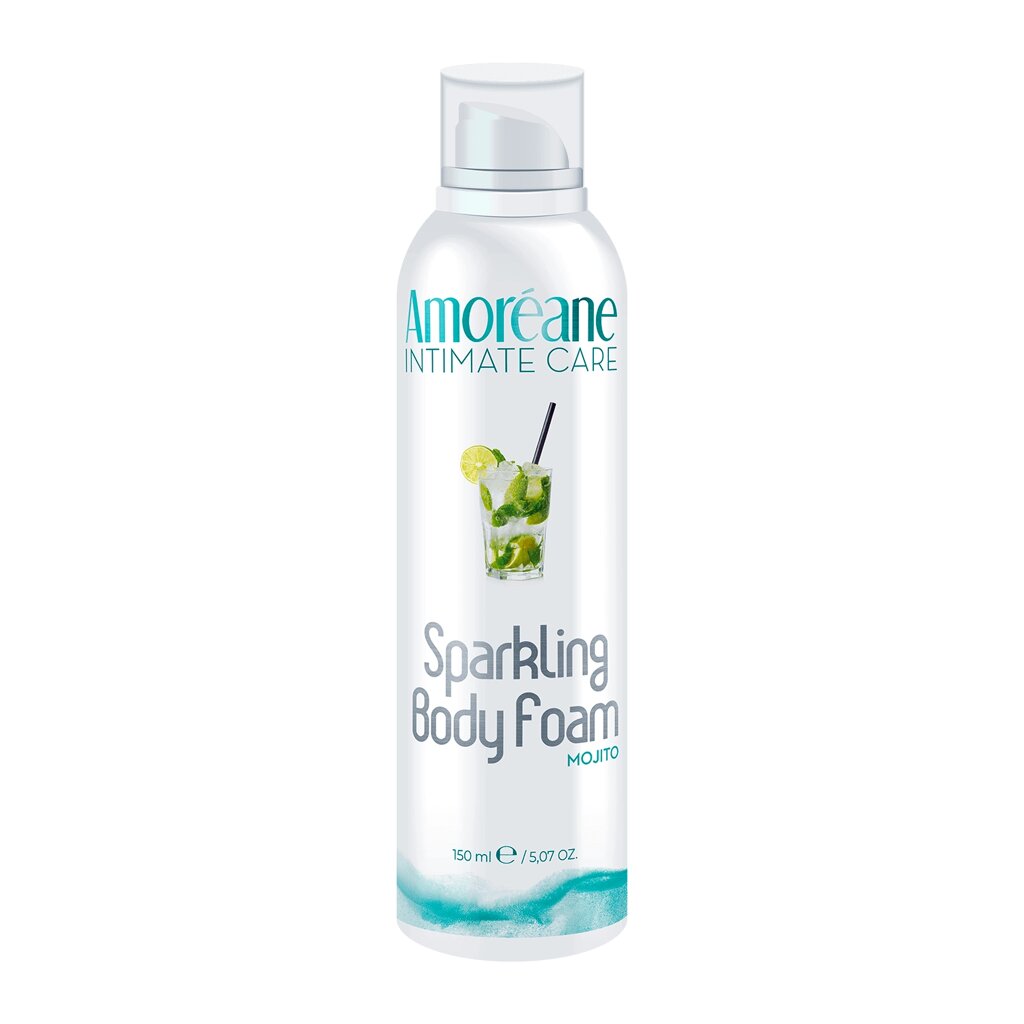 Массажная пена Amoreane Sparkling body foam mojito от компании Оптовая компания "Sex Opt" - фото 1