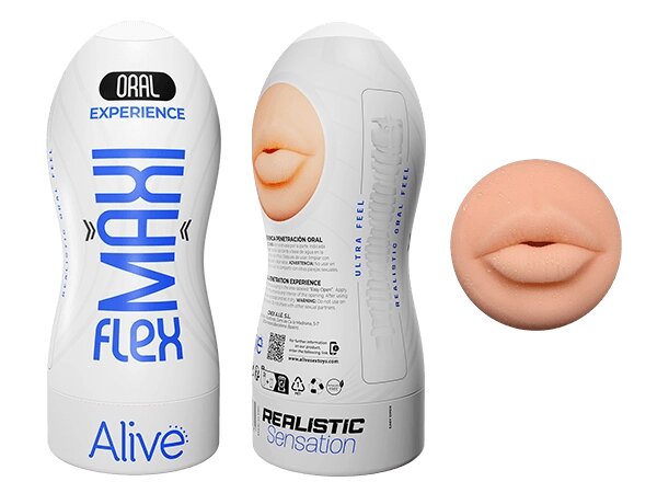 Мастурбатор Maxi Flex Oral (L) от Alive от компании Оптовая компания "Sex Opt" - фото 1