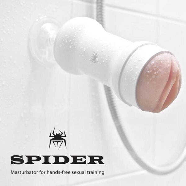 Мастурбатор премиум класса на присоске - Spider (с вибрацией) от компании Оптовая компания "Sex Opt" - фото 1