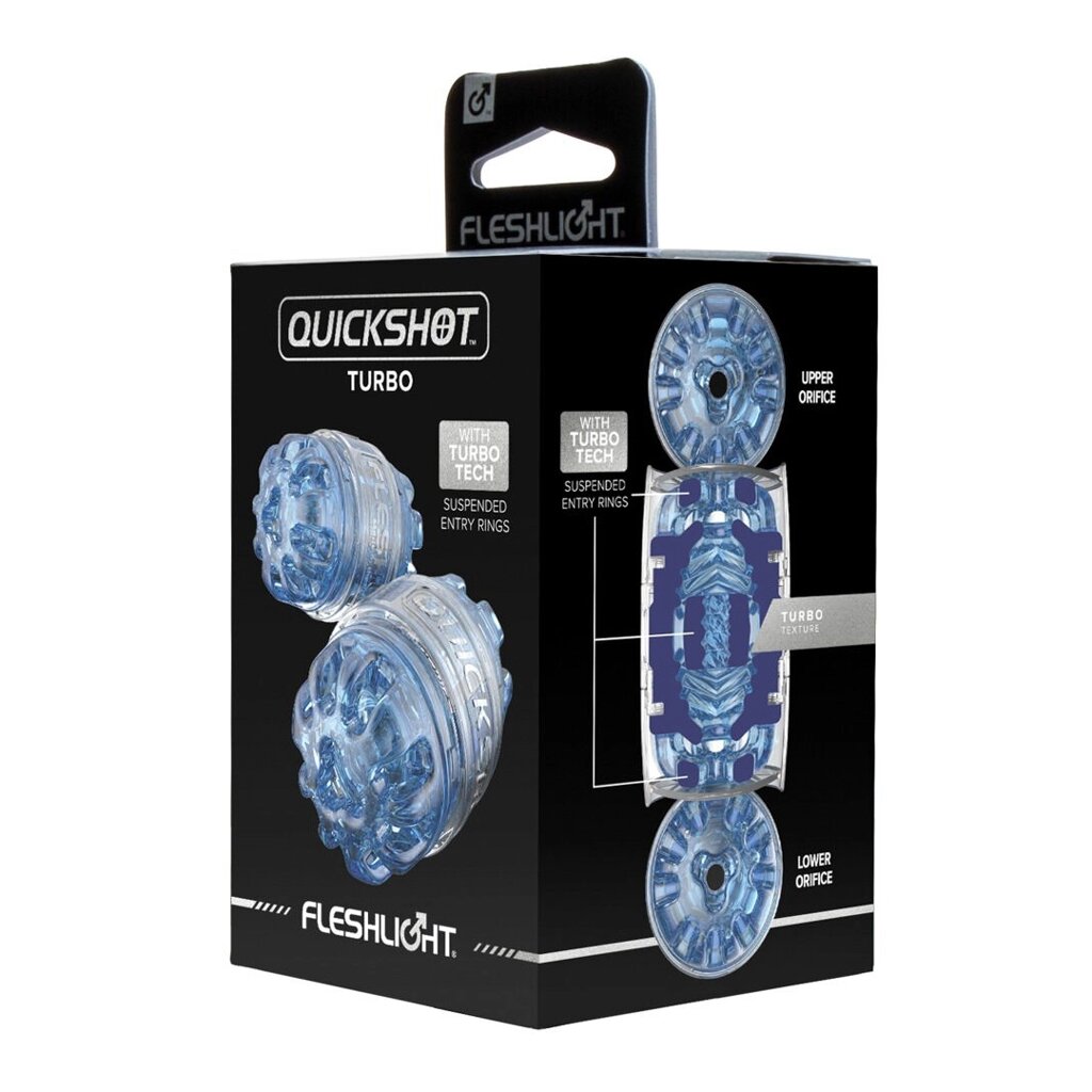 Мастурбатор Quickshot Turbo Blue Ice (RP) от Fleshlight от компании Оптовая компания "Sex Opt" - фото 1