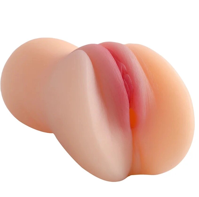 Мастурбатор в виде вагины, компактный (светлый) от компании Оптовая компания "Sex Opt" - фото 1