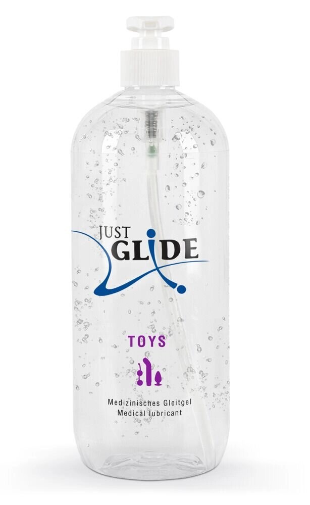 Медицинский гель-лубрикант Just Glide Toy 1 л. от компании Оптовая компания "Sex Opt" - фото 1