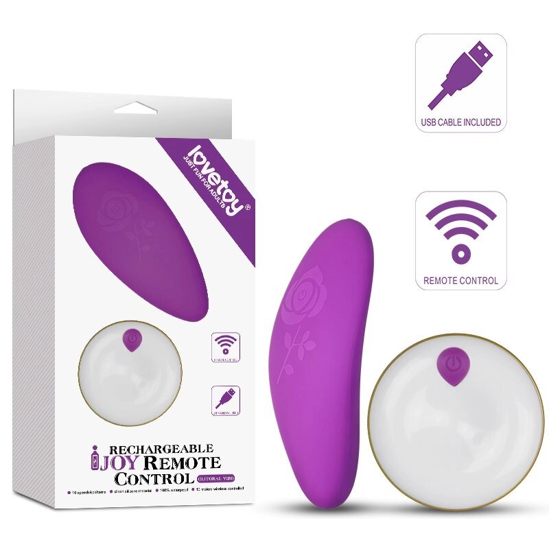 Минивибратор с пультом управления Clitoral Vibe Purple от компании Оптовая компания "Sex Opt" - фото 1