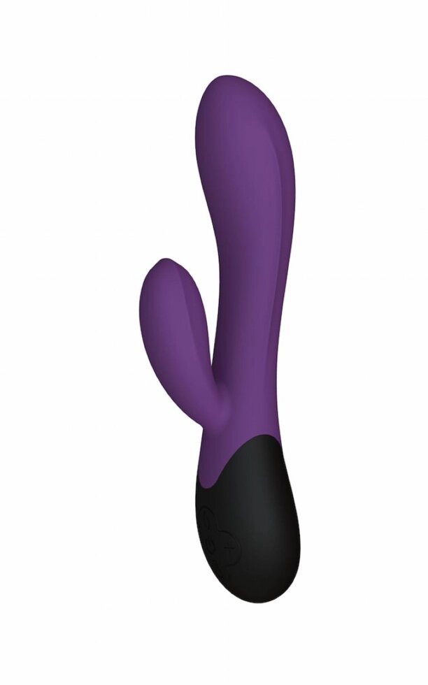 Нагреваемый вибратор с клиторальным отростком Perseus, цвет сливовый (INFINITE collection) от компании Оптовая компания "Sex Opt" - фото 1