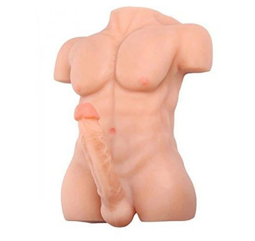 Накаченный мужской торс с пенисом John (6 кг.) от компании Оптовая компания "Sex Opt" - фото 1