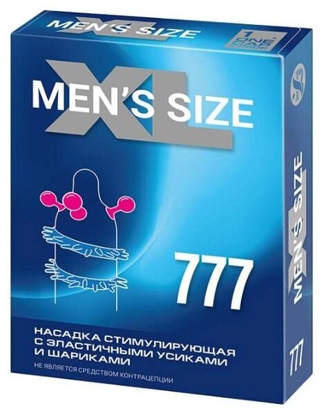 Насадка стимулирующая MEN*S SIZE XL 777 от компании Оптовая компания "Sex Opt" - фото 1