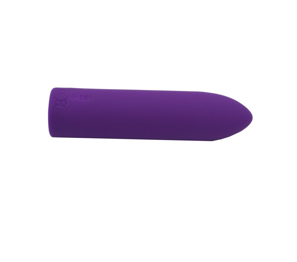 Перезаряжаемая вибропуля силиконовая фиолетовая Lealso (16 режимов) от компании Оптовая компания "Sex Opt" - фото 1