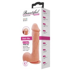 Фаллоимитатор на присоске "Beautiful Johnson Dildo" (22,2*4,7 см)