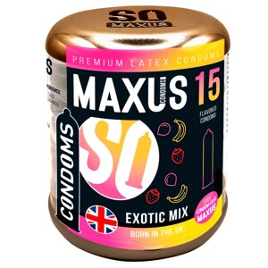 Презервативы ароматизированные MAXUS Exotic Mix 15шт.