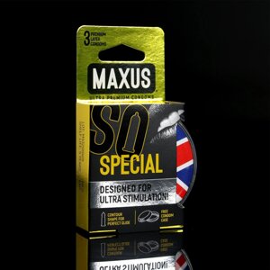 Презервативы точечно-ребристые MAXUS AIR Special, 3 шт.