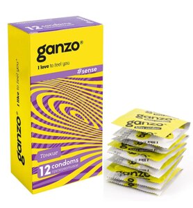 Презервативы Ganzo sense 12 шт, тонкие