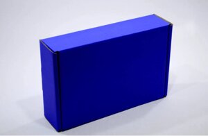 Коробка синяя подарочная (315*215*81 мм.)