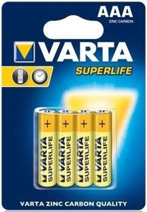 Батарейки Varta Superlife (4шт AAA)