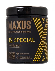 Презервативы текстурированные, точечно-ребристые X-Edition MAXUS Special, 12 шт.