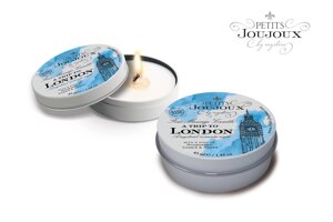 PETITS JOUJOUX Массажная свеча LONDON свежесть 33 гр.