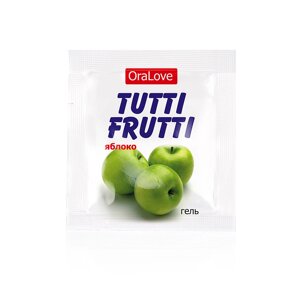Гель TUTTI-FRUTTI ЯБЛОКО серии OraLove одноразовая упаковка 4 г.