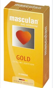 Презервативы MASCULAN 5 ULTRA GOLD № 10 (утонченный латекс золотого цвета) 10 шт.