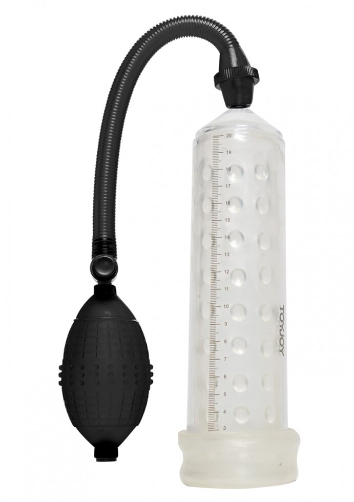 Помпа Power massage pump W. Sleeve, 20 см, Прозрачный от компании Оптовая компания "Sex Opt" - фото 1