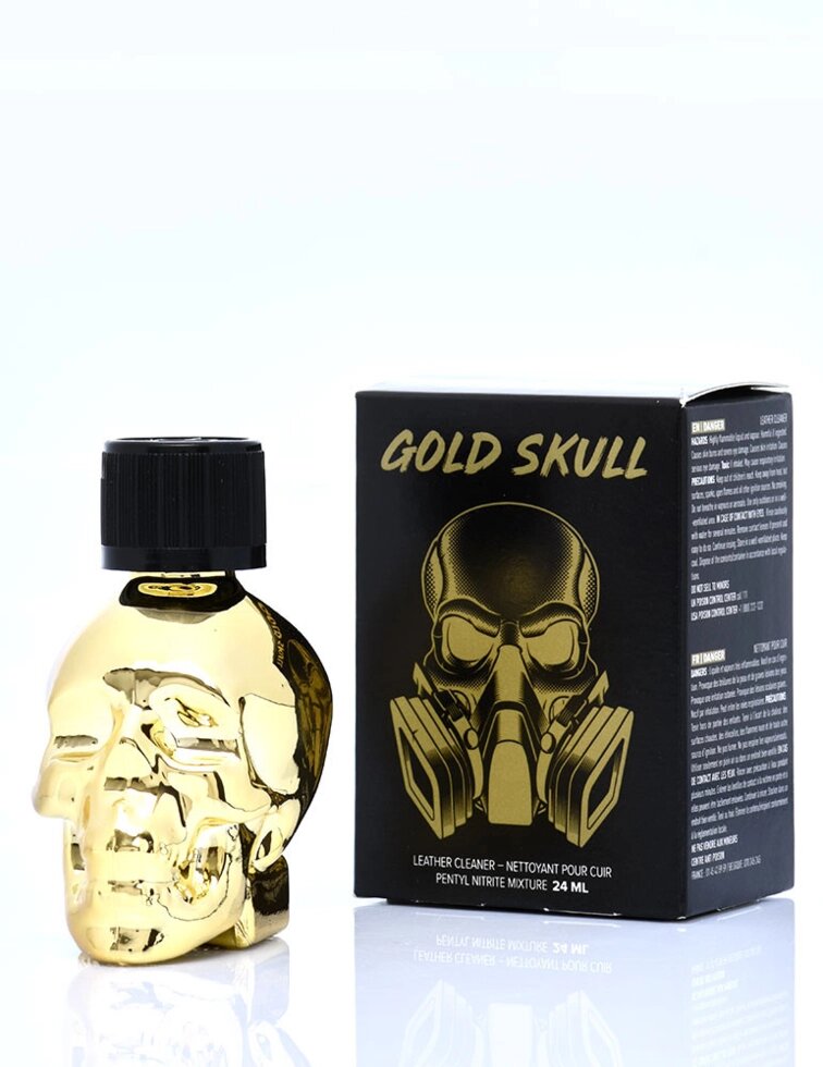Попперс Gold Skull 24 мл. (Pentyl) от компании Оптовая компания "Sex Opt" - фото 1