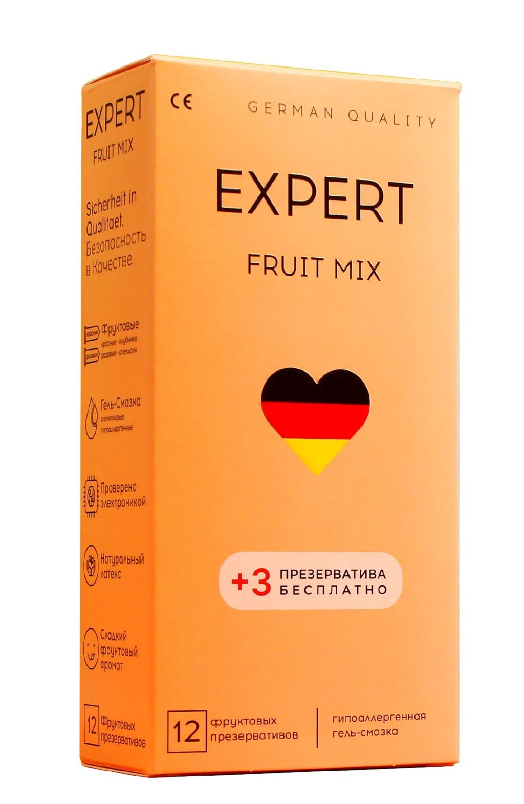 Презервативы EXPERT FRUIT MIX № 12+3 (с фруктовым ароматом), 12+3 шт. от компании Оптовая компания "Sex Opt" - фото 1