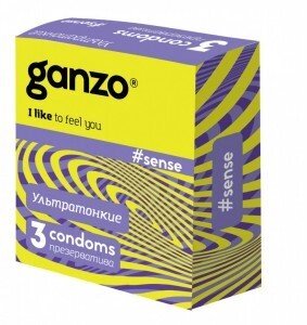 Презервативы GANZO Sense №3 от компании Оптовая компания "Sex Opt" - фото 1