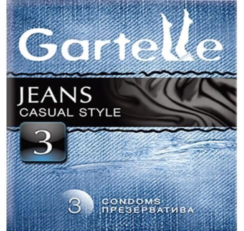 Презервативы Gartelle  3шт, Jeans casual style от компании Оптовая компания "Sex Opt" - фото 1