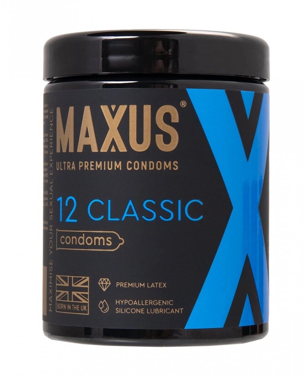 Презервативы гладкие, классические X-Edition MAXUS Classic 12 шт. от компании Оптовая компания "Sex Opt" - фото 1