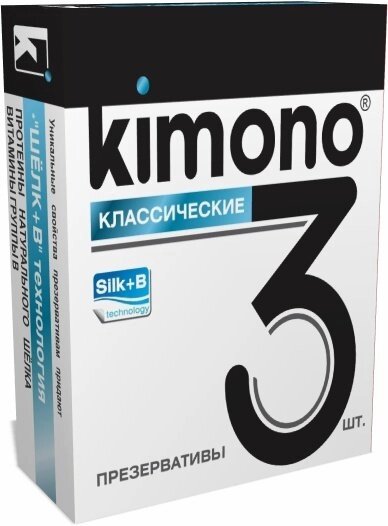 Презервативы KIMONO (классические) 3 шт от компании Оптовая компания "Sex Opt" - фото 1