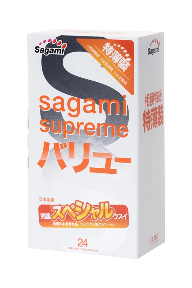 Презервативы латексные Sagami Xtreme №24, 19 см от компании Оптовая компания "Sex Opt" - фото 1