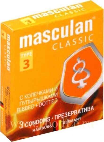 Презервативы Masculan с колечками и пупырышками от компании Оптовая компания "Sex Opt" - фото 1