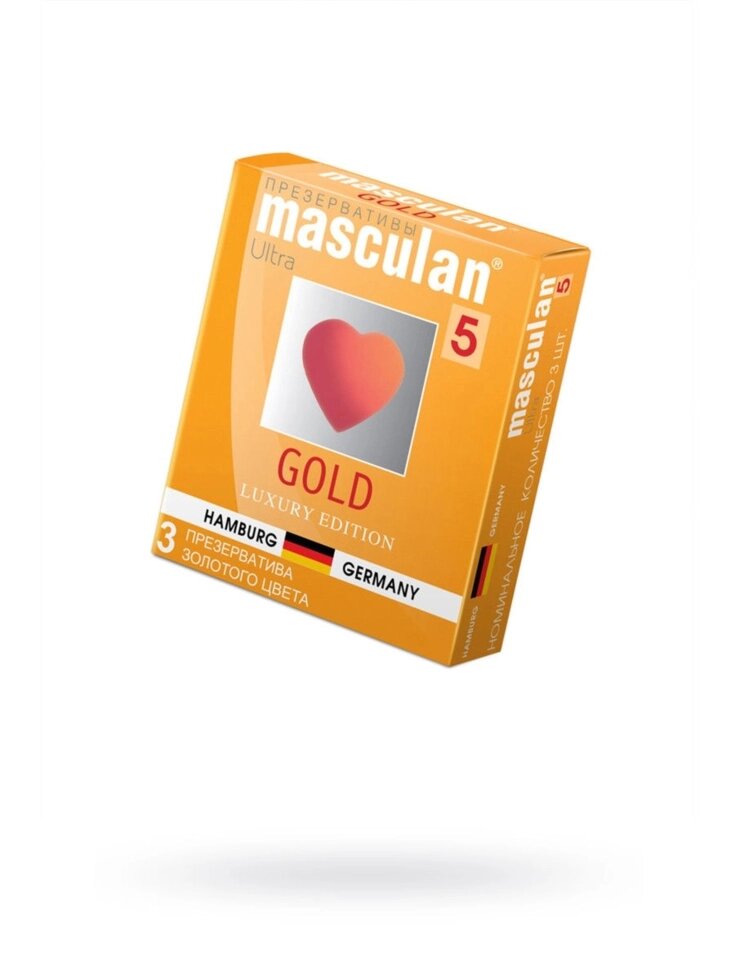 Презервативы Masculan Ultra Gold №3 от компании Оптовая компания "Sex Opt" - фото 1