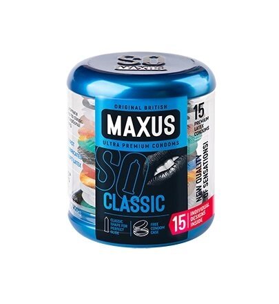 Презервативы "MAXUS" CLASSIC № 15 (классические) в железном кейсе от компании Оптовая компания "Sex Opt" - фото 1
