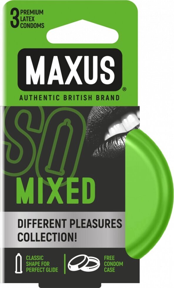 Презервативы "MAXUS" MIXED №3 (набор) в железном кейсе от компании Оптовая компания "Sex Opt" - фото 1