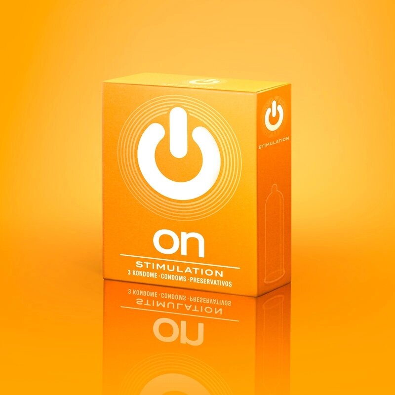 Презервативы ON № 3 Stimulation - с точками (ширина 54 мм) от компании Оптовая компания "Sex Opt" - фото 1