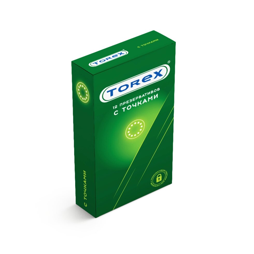 Презервативы с точками - TOREX 12 шт. от компании Оптовая компания "Sex Opt" - фото 1