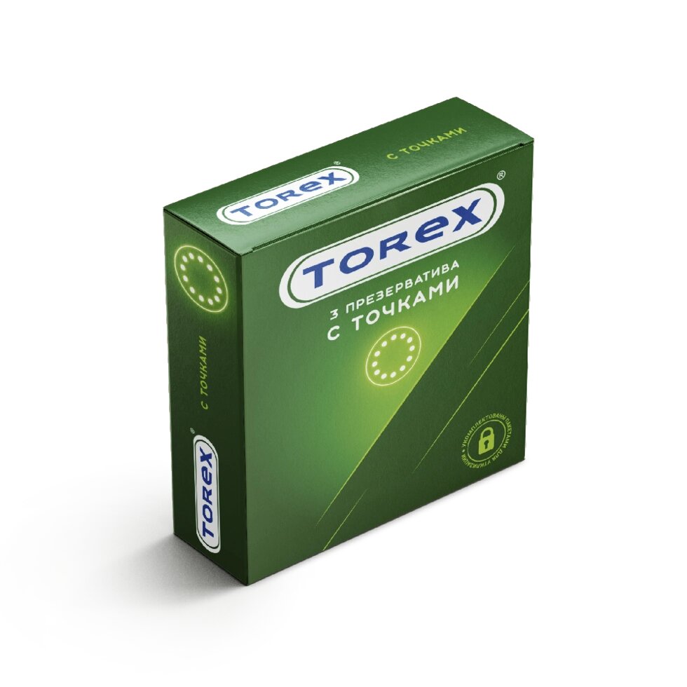 Презервативы с точками - TOREX 3 шт. от компании Оптовая компания "Sex Opt" - фото 1