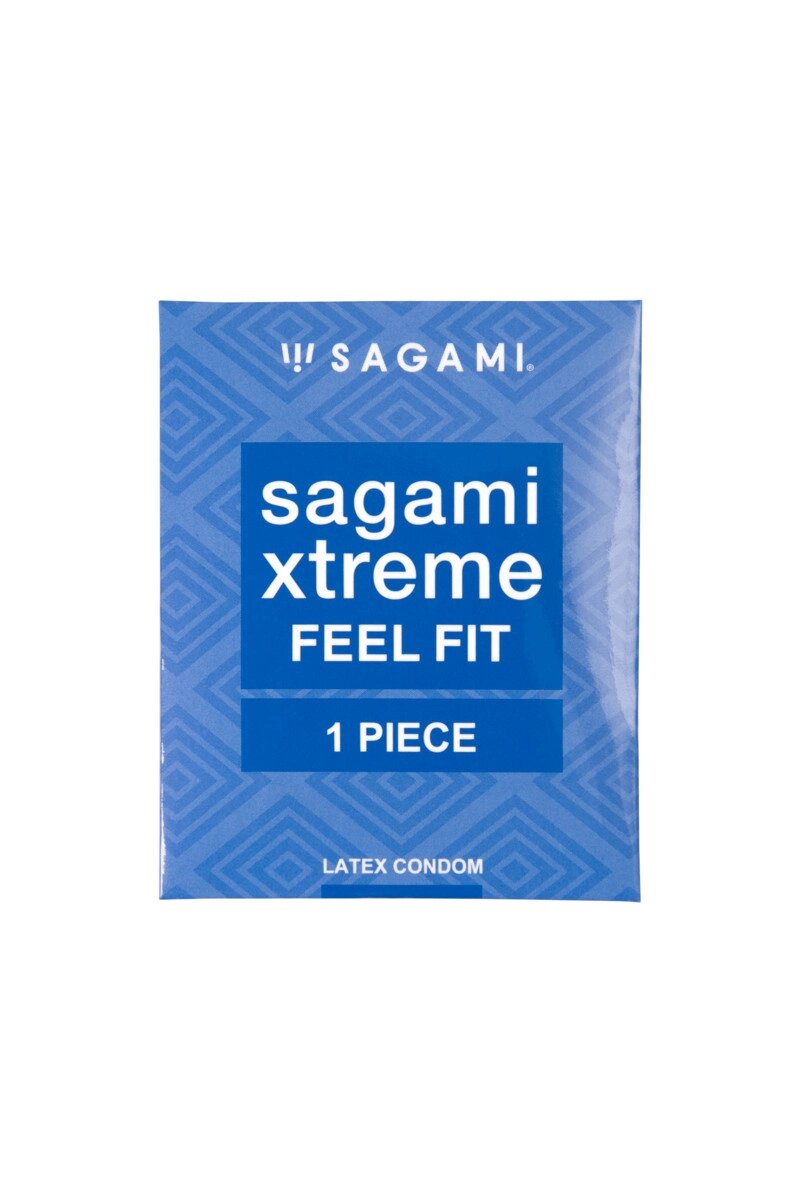 Презервативы Sagami extreme feel fit 1 шт. от компании Оптовая компания "Sex Opt" - фото 1