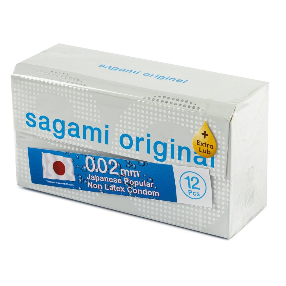 Презервативы SAGAMI Original 002 EXTRA LUB полиуретановые 12 шт. от компании Оптовая компания "Sex Opt" - фото 1